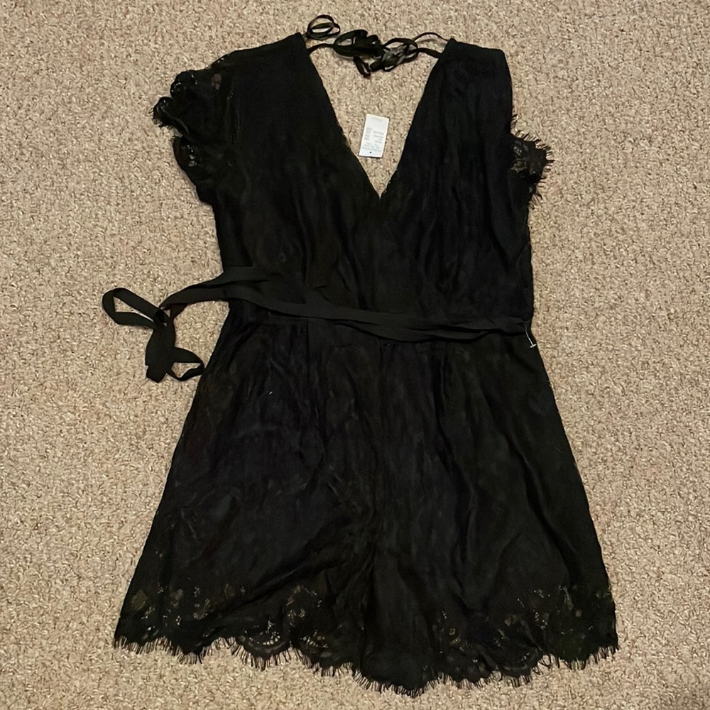 NWT Black Lace Jumpsuit